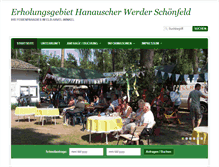 Tablet Screenshot of campingplatz-schoenfeld.de